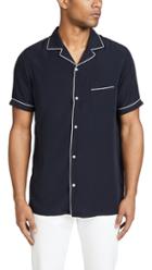 Officine Generale Jeffrey Piping Tencel Shirt