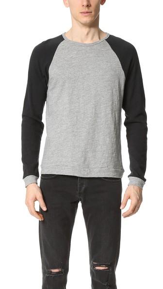 Rag Bone Standard Issue Long Sleeve Colorblock Raglan Tee