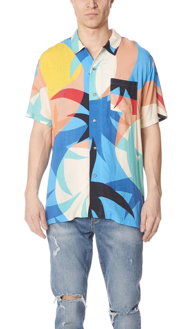 Double Rainbouu Space Chakra Hawaiian Shirt