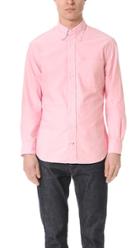 Gitman Vintage Long Sleeve Pink Oxford Shirt