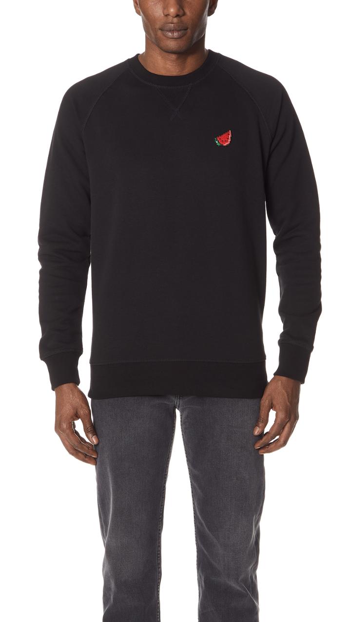 Bricktown Watermelon Crew Neck Sweatshirt