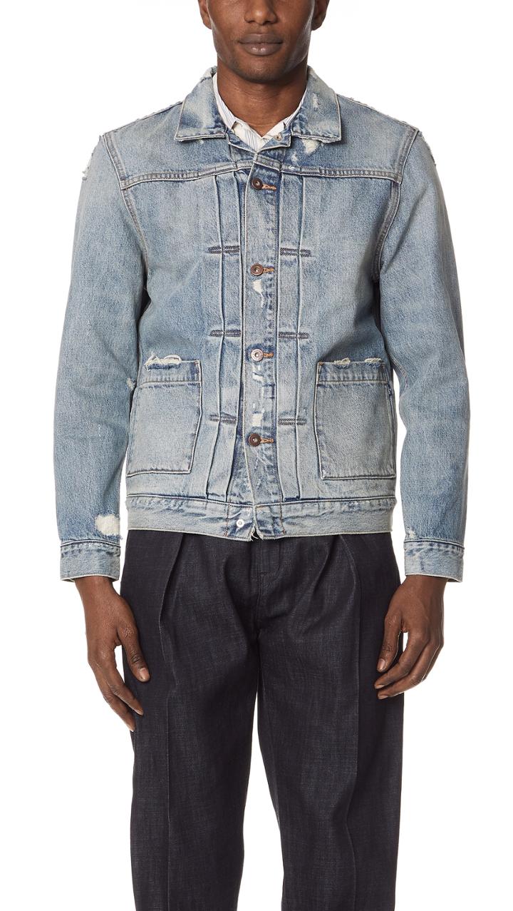 Levi S Made Crafted Trashed Jean Jacket