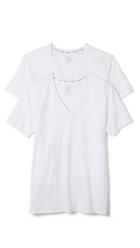 Calvin Klein Underwear Ck 2 Pack Modern Cotton Stretch V Neck Tee