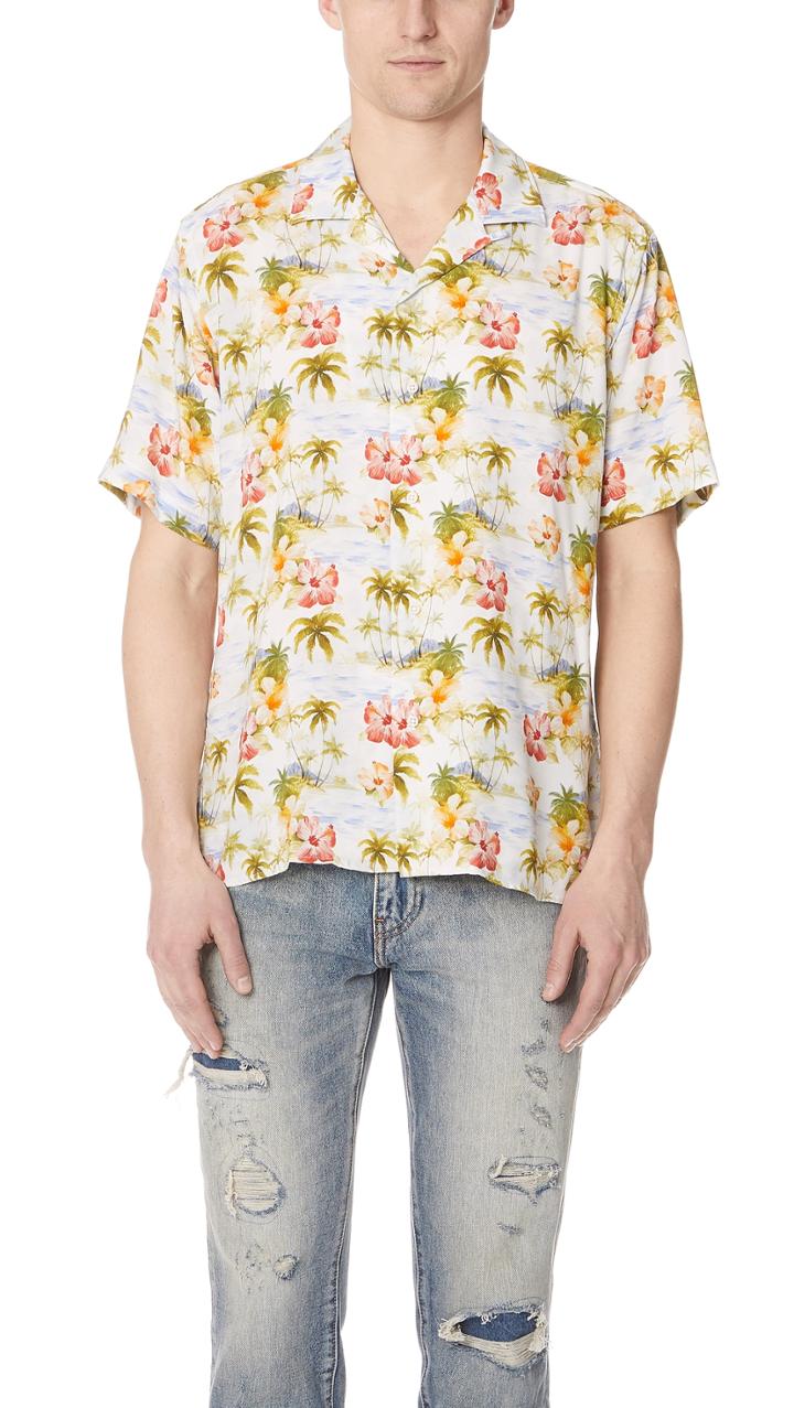 Gitman Vintage Short Sleeve Island Time Shirt