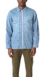 White Mountaineering Stretch Denim Zip Jacket