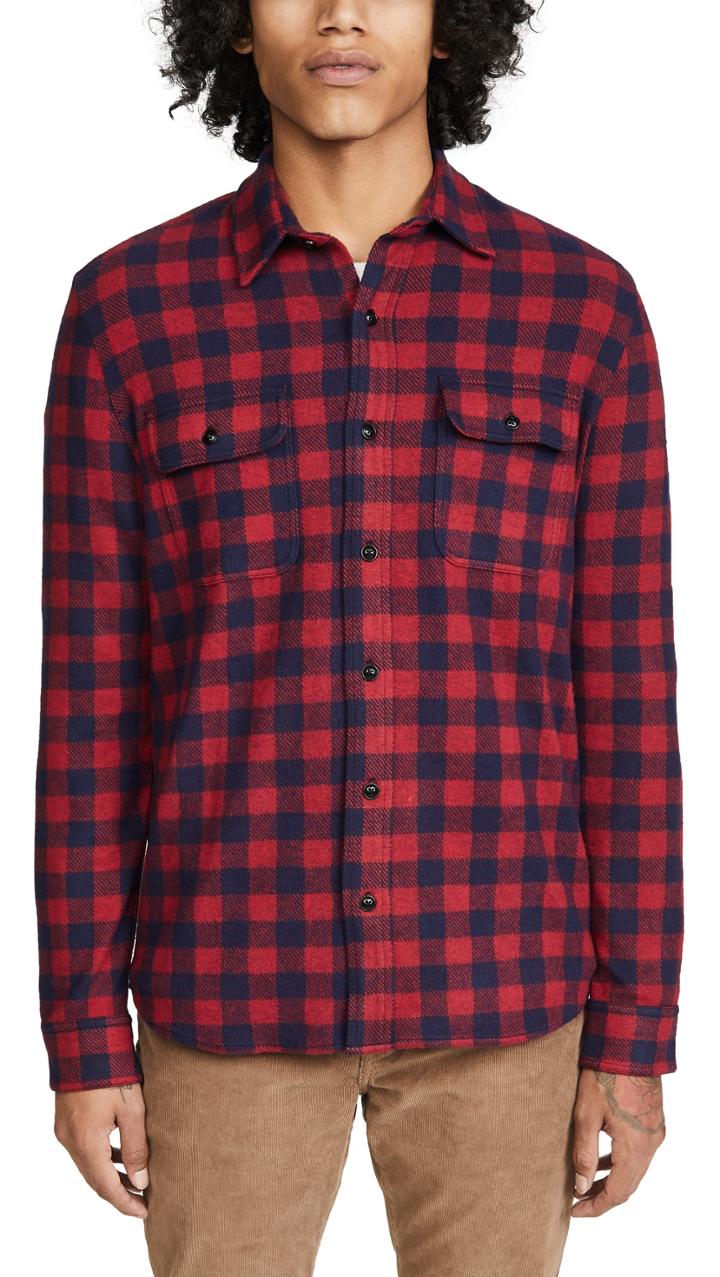 Faherty Legend Check Sweater Shirt