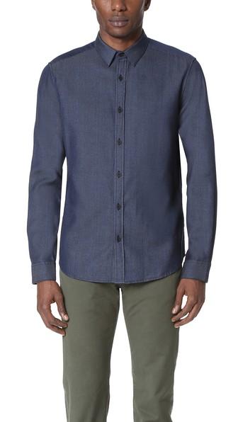 Theory Zack Indigo Shirt
