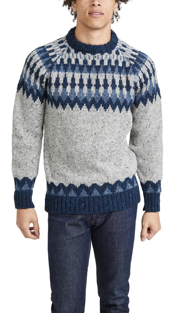 Howlin Before The Snowfall Fair Isle Sweater