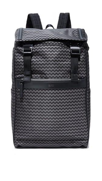 Hugo Boss Nylon Chevron Print Backpack