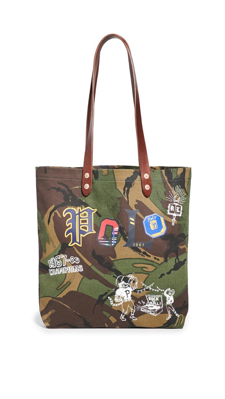 Polo Ralph Lauren Camo Shopper Tote Bag
