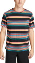 Ps Paul Smith Short Sleeve Bold Multi Stripe Tee Shirt