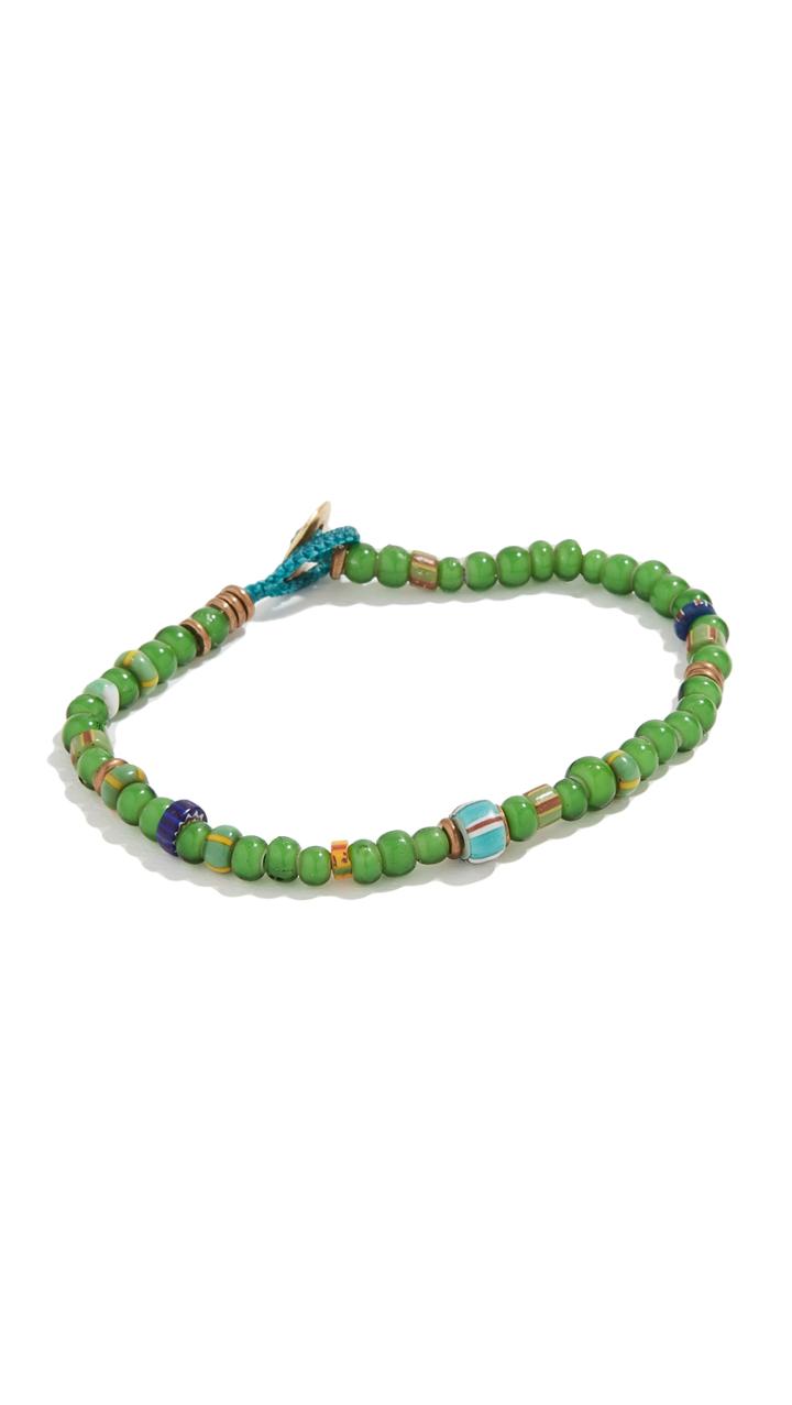 Mikia White Hearts Bracelet