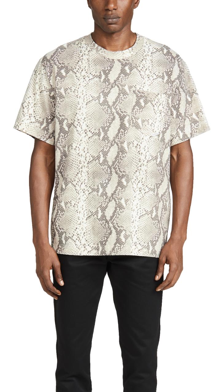 Alexander Wang Snakeskin All Over Printed Tee