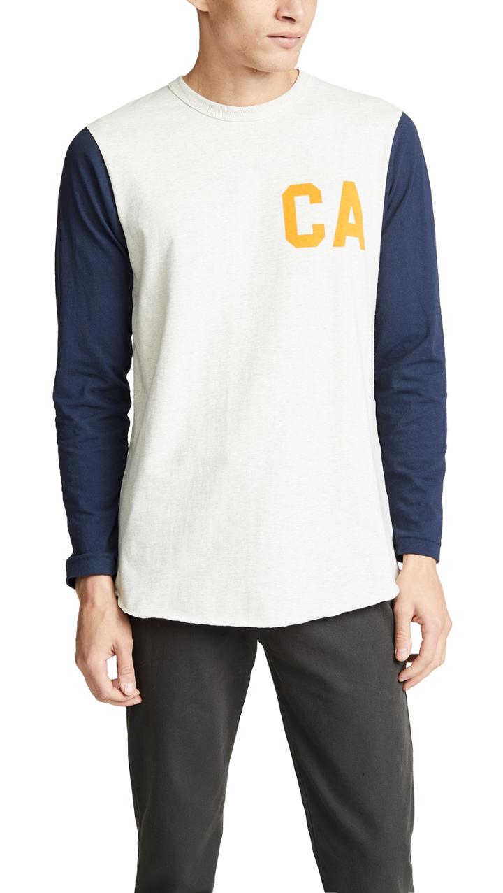 Velva Sheen La Set In Baseball Tee