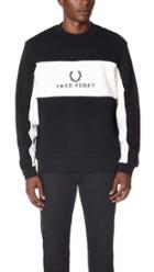 Fred Perry Panel Piped Sweatshirt