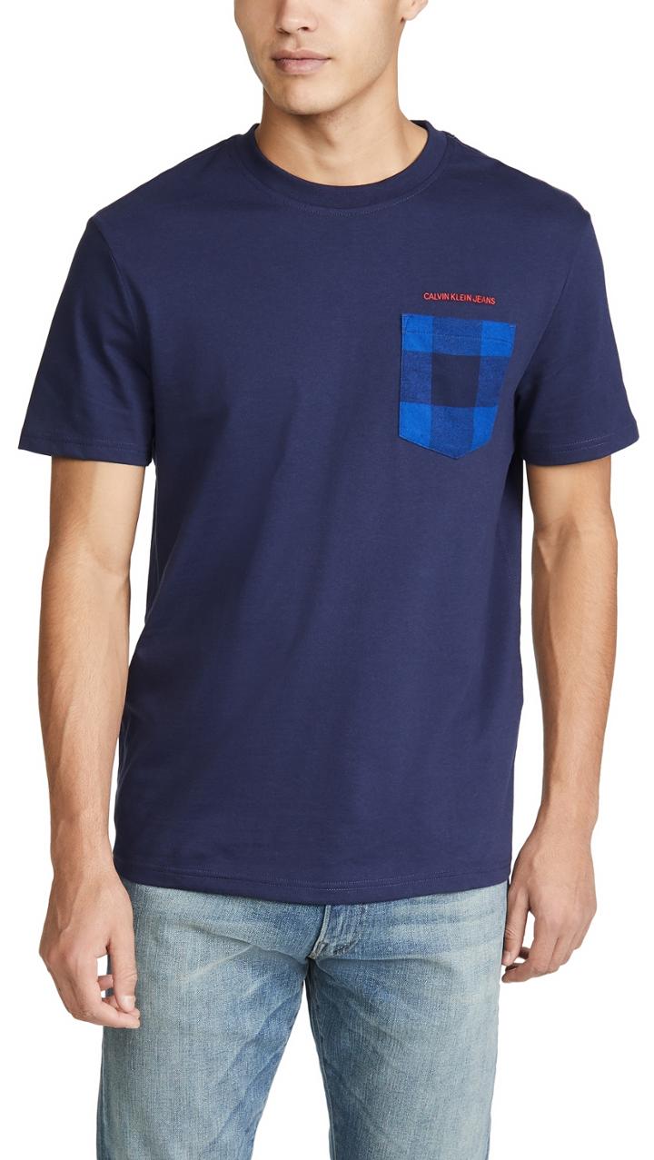 Calvin Klein Jeans Buffalo Pocket Crew Neck Tee