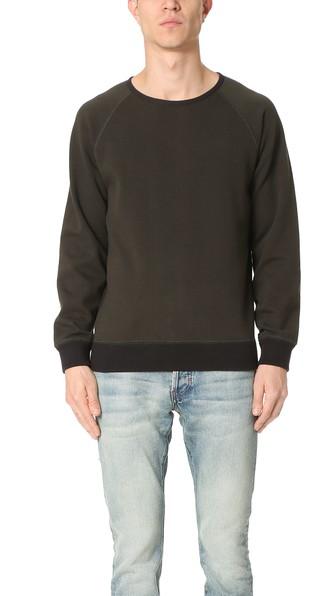 Billy Reid Dawson Reversible Crew Sweatshirt