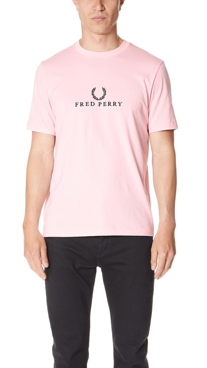 Fred Perry Embroidered T Shirt