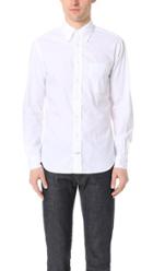 Gitman Vintage Long Sleeve White Zephyr Oxford Shirt