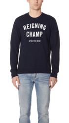 Reigning Champ Gym Logo Crew Neck Sweatshirt