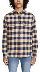 Faherty Vintage Twill Flannel Plaid Shirt