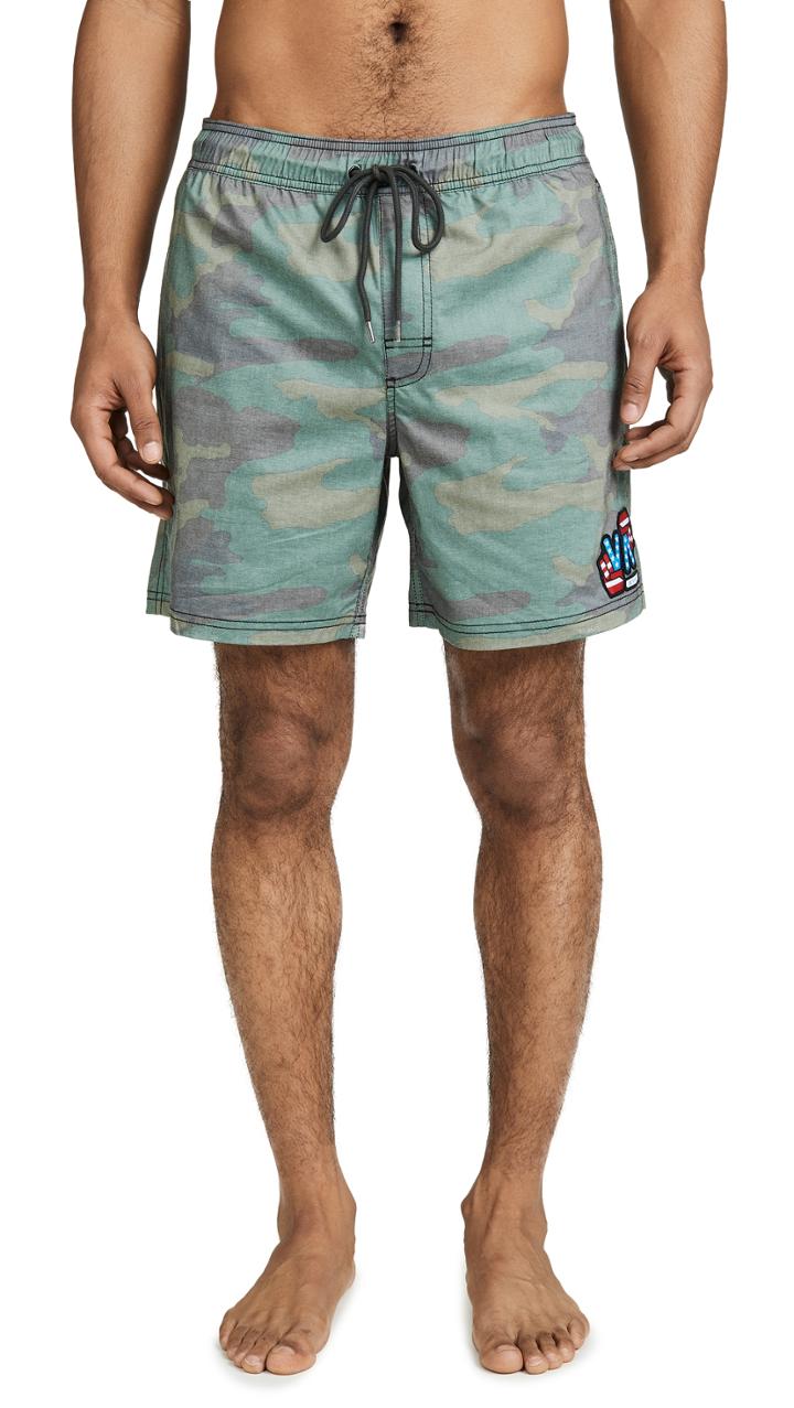 Rvca Daytona Camo Swim Shorts