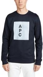A P C Apc Logo Pullover Sweatshirt