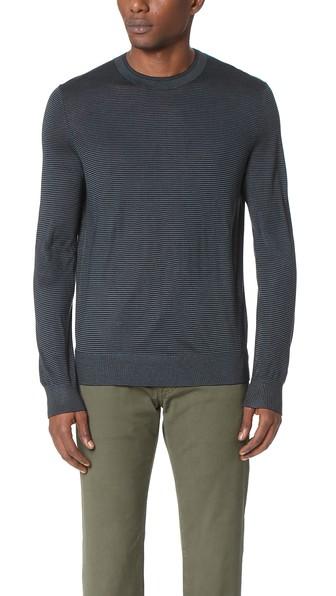 Theory Villings Admiral Stripe Sweater