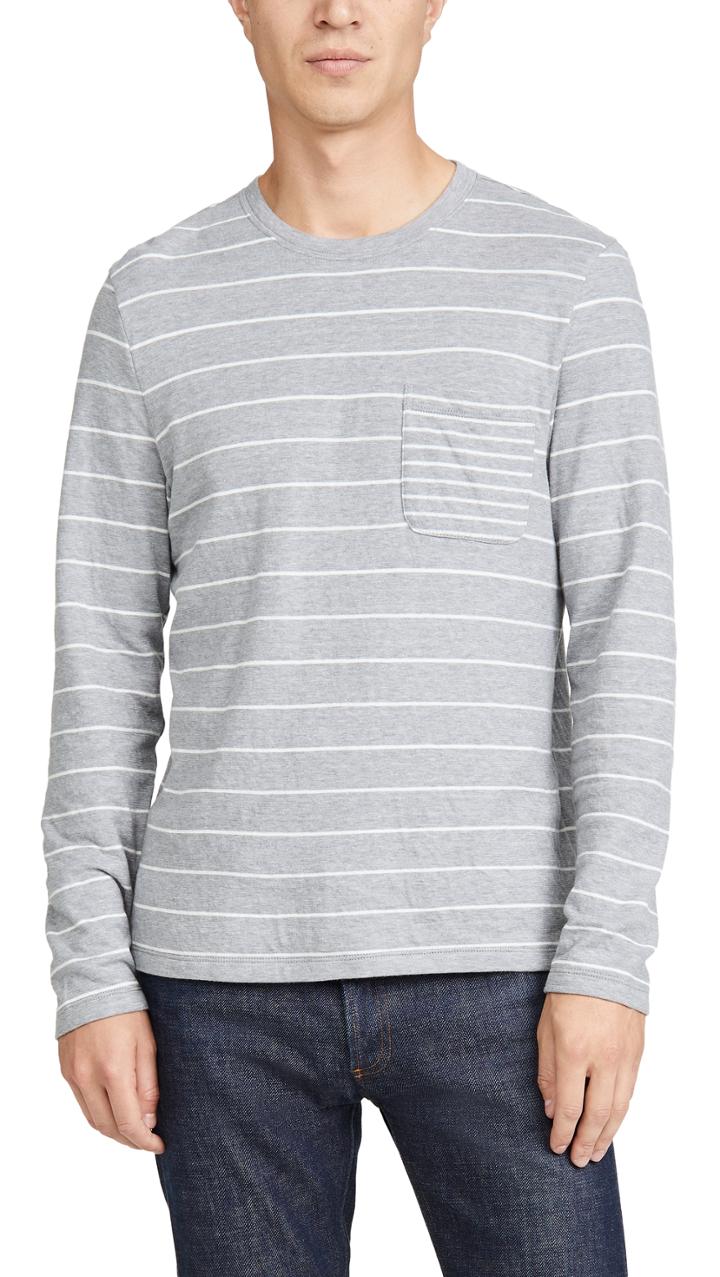 Club Monaco Duofold Pocket Crew Shirt