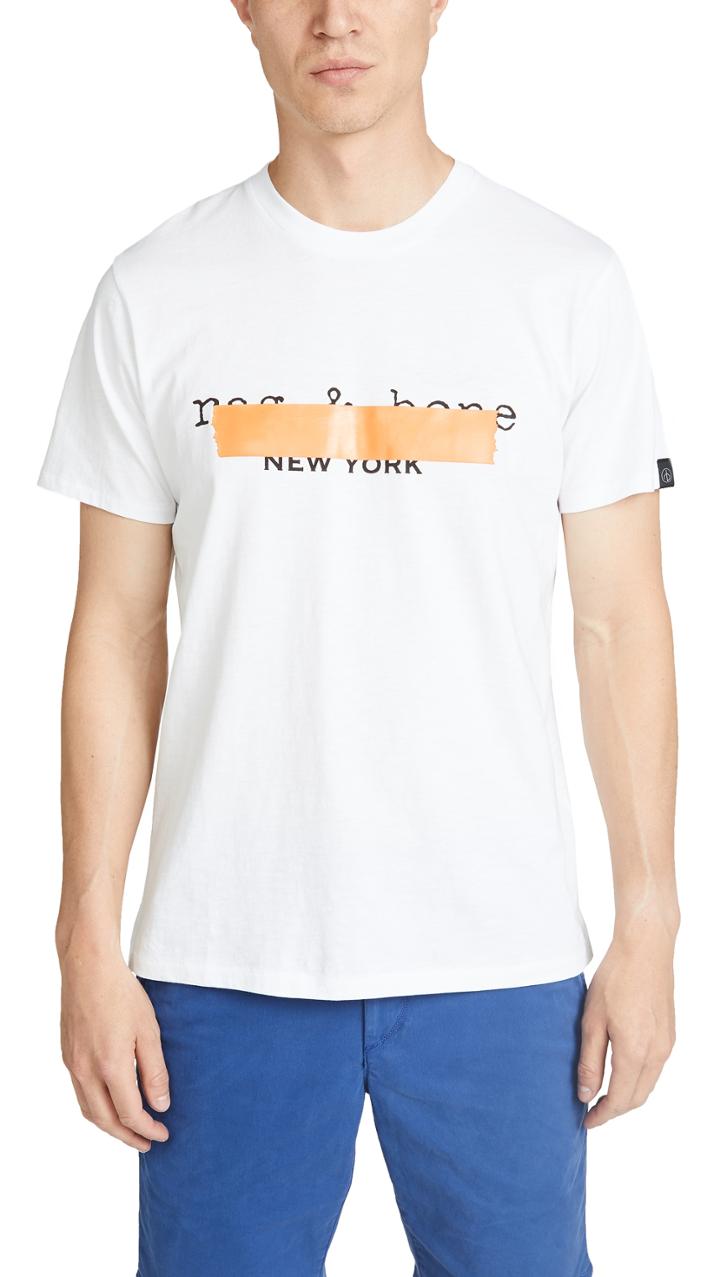 Rag Bone Tape Logo Tee