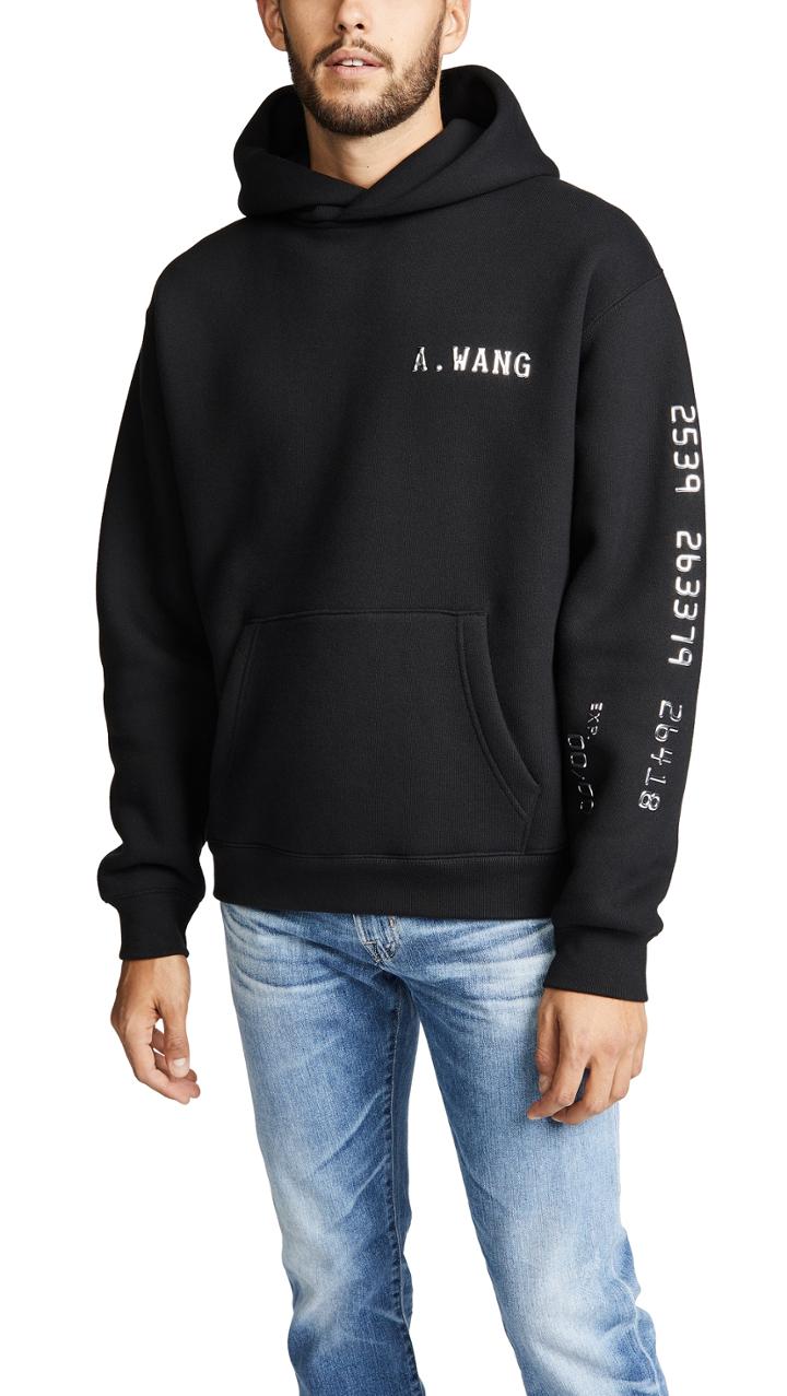 Alexander Wang Hooded Sweatshirt With Credit Card Decal