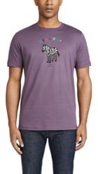 Ps Paul Smith Short Sleeve Aloha Zebra Tee Shirt