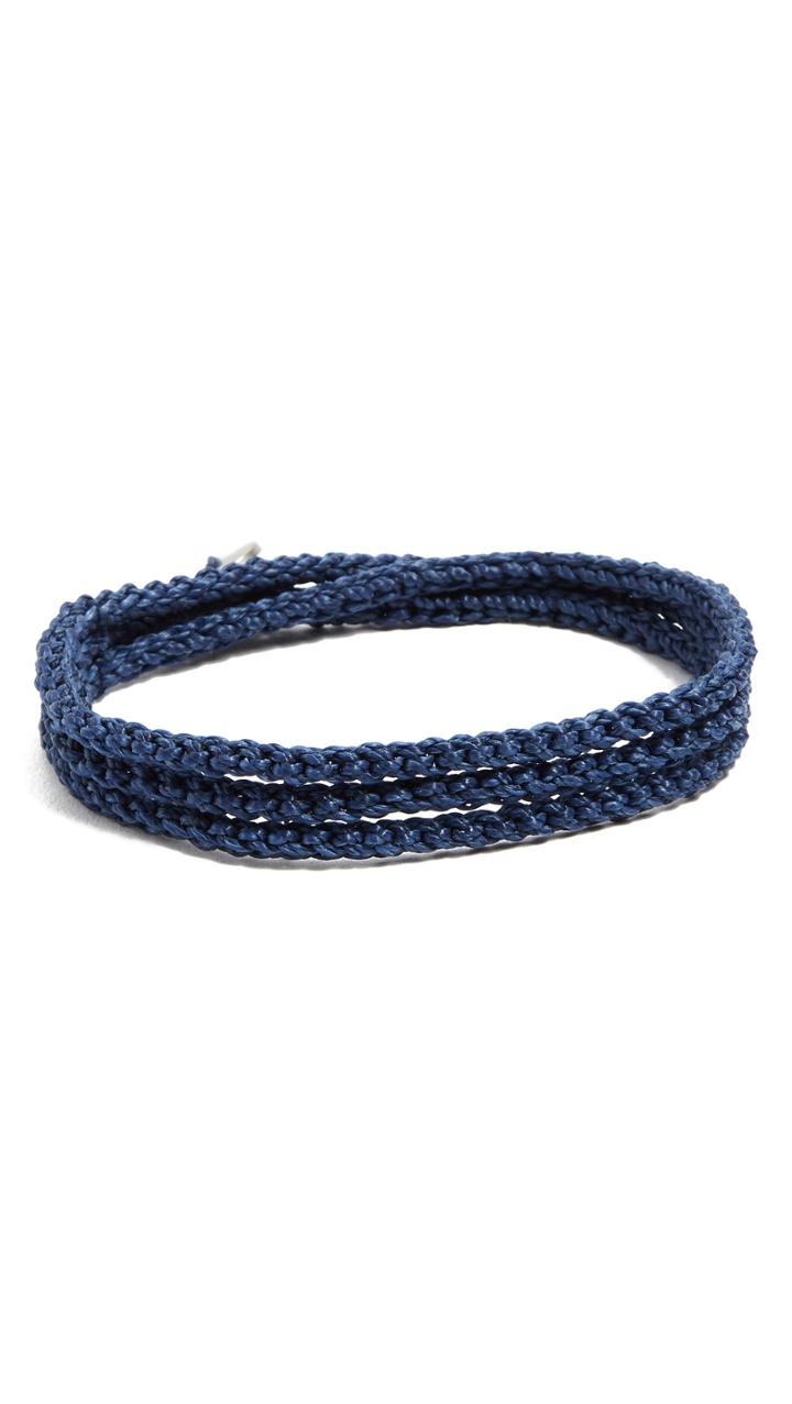 Caputo Co Macrame Tubular Triple Wrap Bracelet