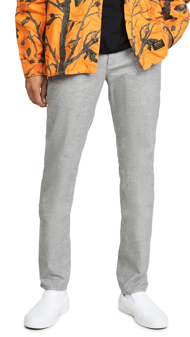 Ag Marshall Flannel Pants In Cast Iron