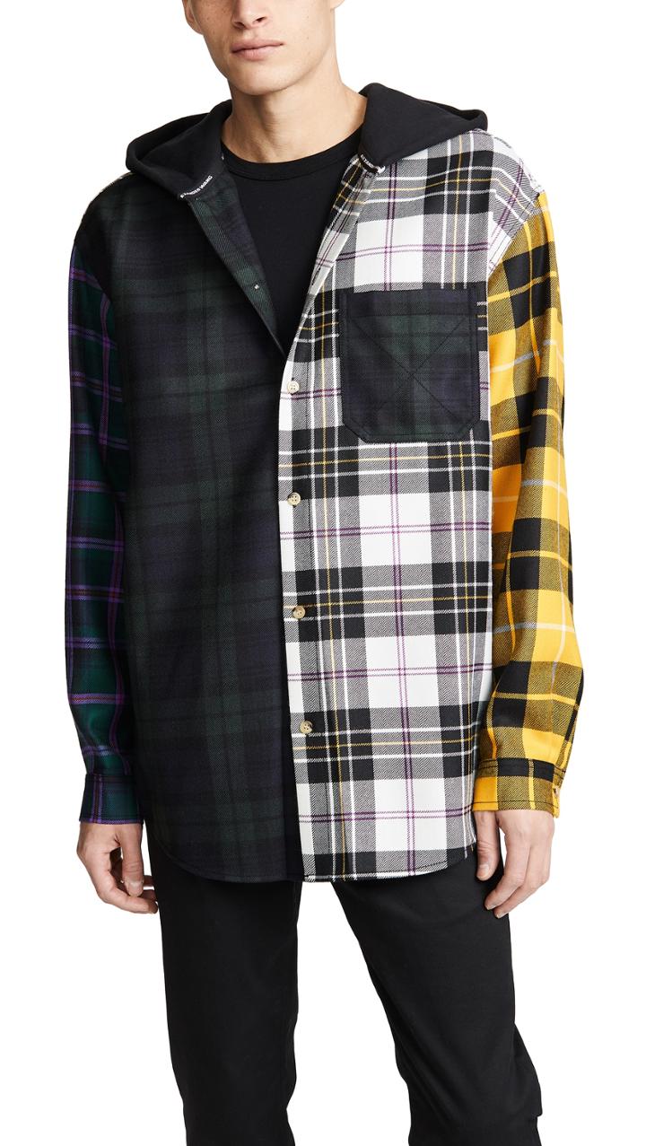 Alexander Wang Multi Plaid Overshirt