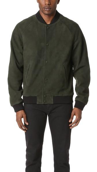 Scotch Soda Suede Bomber Jacket