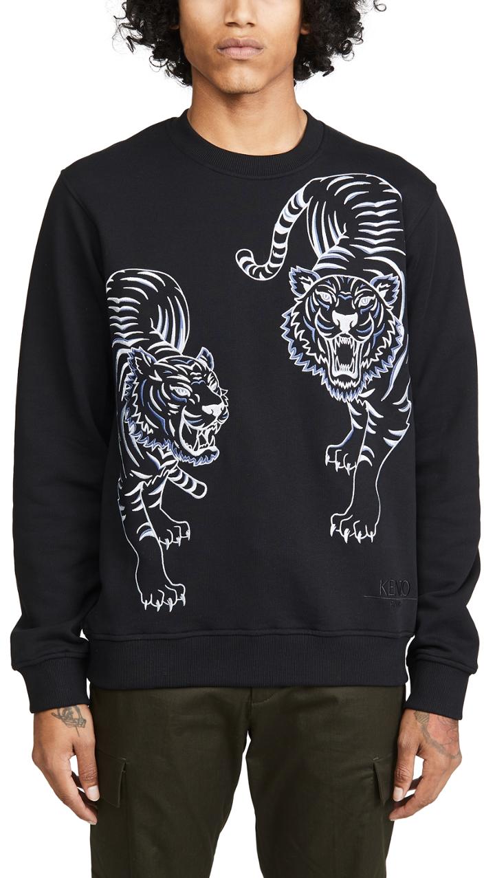Kenzo Double Tiger Crew Neck Sweatshirt