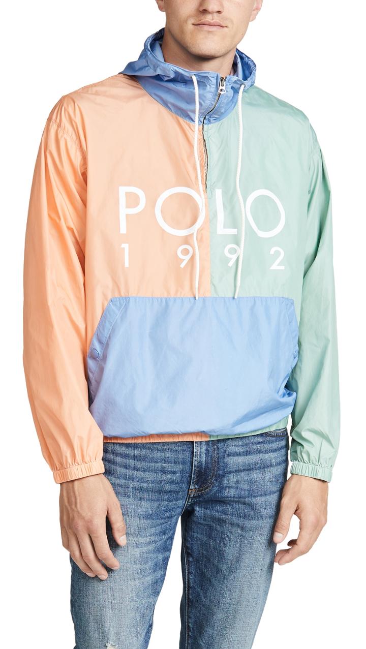 Polo Ralph Lauren Nylon Colorblock Logo Anorak