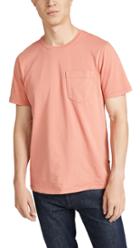 Billy Reid Short Sleeve Washed Cotton T Shirt