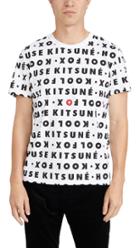Maison Kitsune Short Sleeve T Shirt With Kool Fox