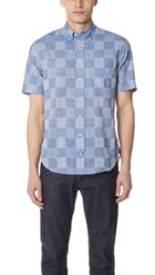 Gitman Vintage Patchwork Shirt With Short Sleeves