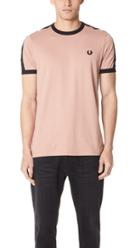 Fred Perry Tonal Taped Ringer T Shirt