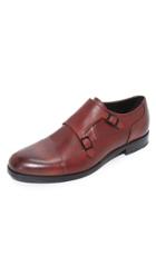 Hugo Boss Burnished Toe Double Monk Strap Shoes