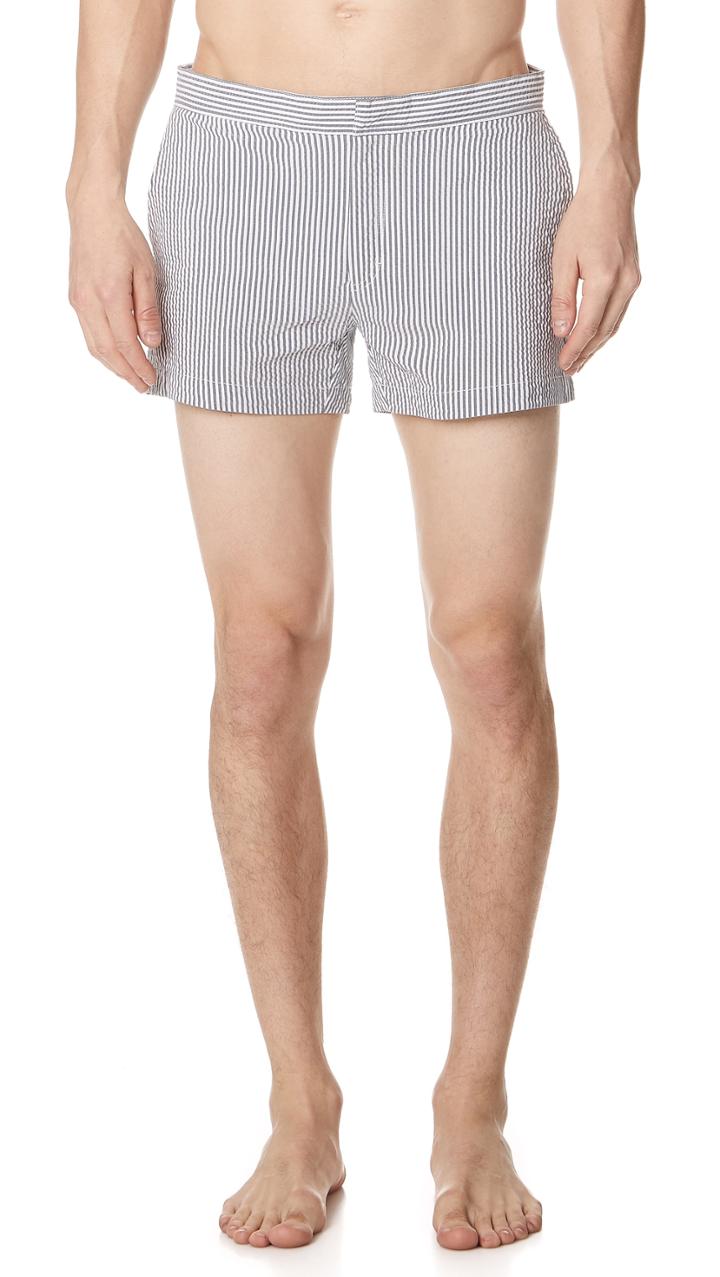 Solid Striped The Charlie Seersucker Trunks