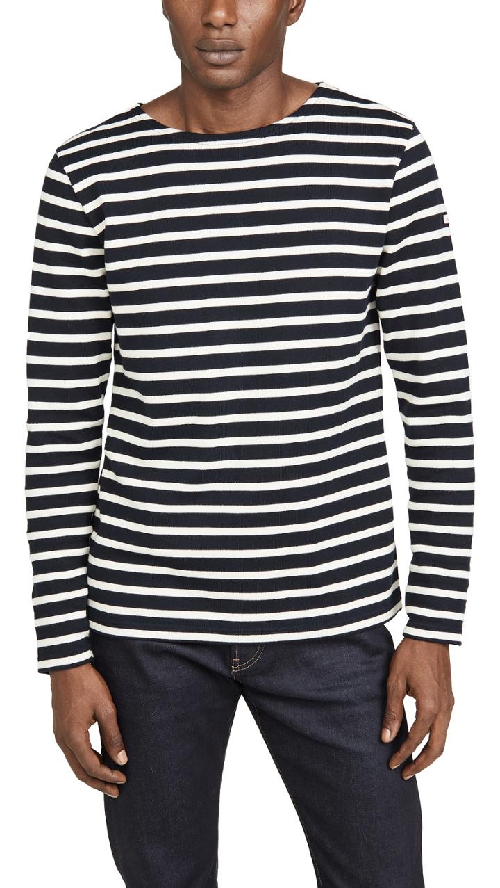 Armor Lux Long Sleeve Striped Marinière Aviron T Shirt