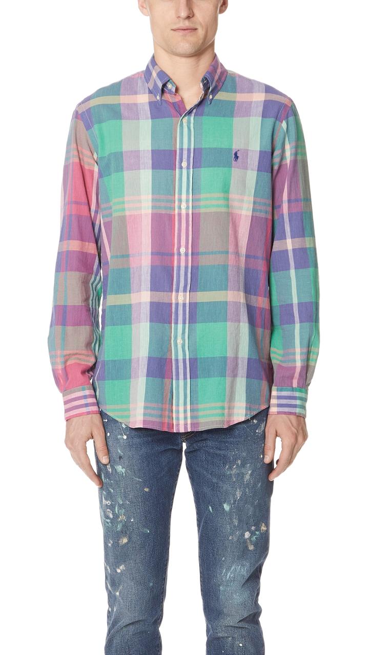 Polo Ralph Lauren Madras Plaid Shirt