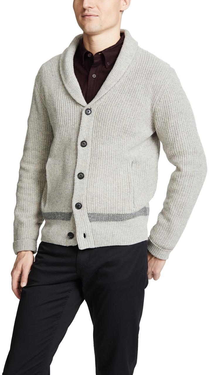 Club Monaco Racked Shawl Cardigan