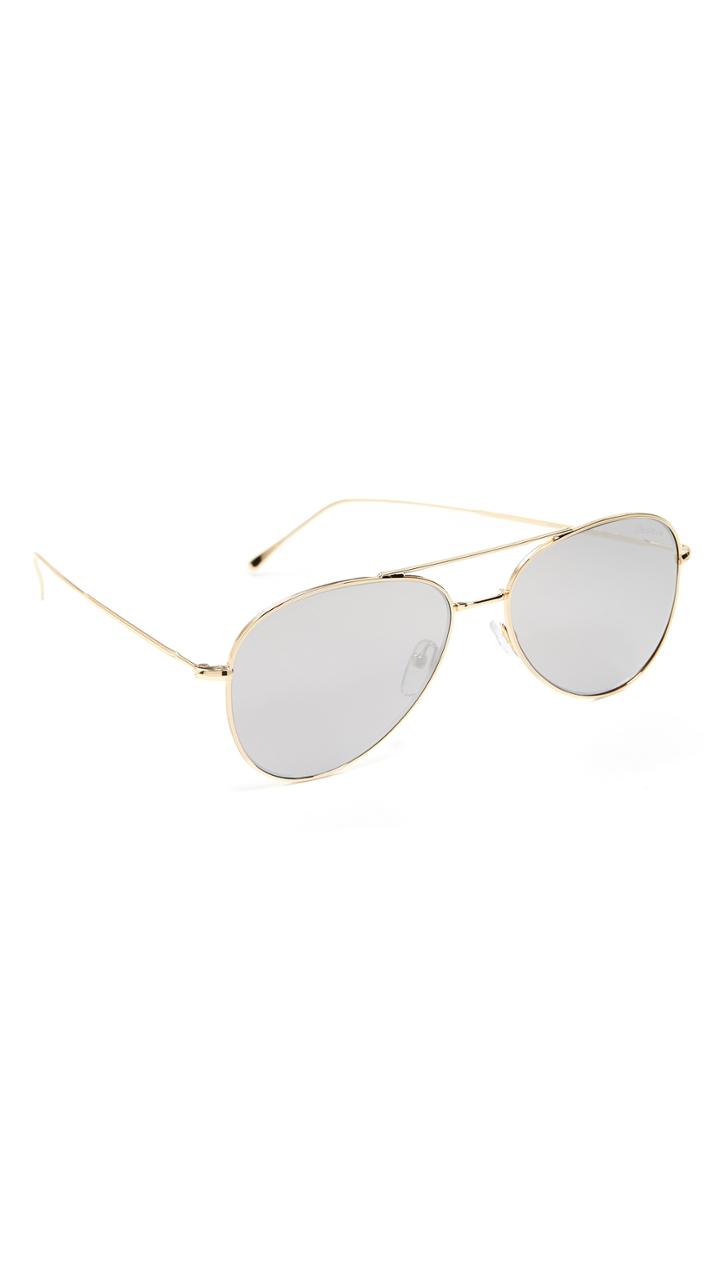Illesteva Wooster Flat Lens Sunglasses