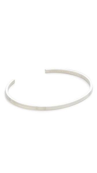 Le Gramme Le 9 Grammes Polished Silver Horizontal Guilloche Cuff