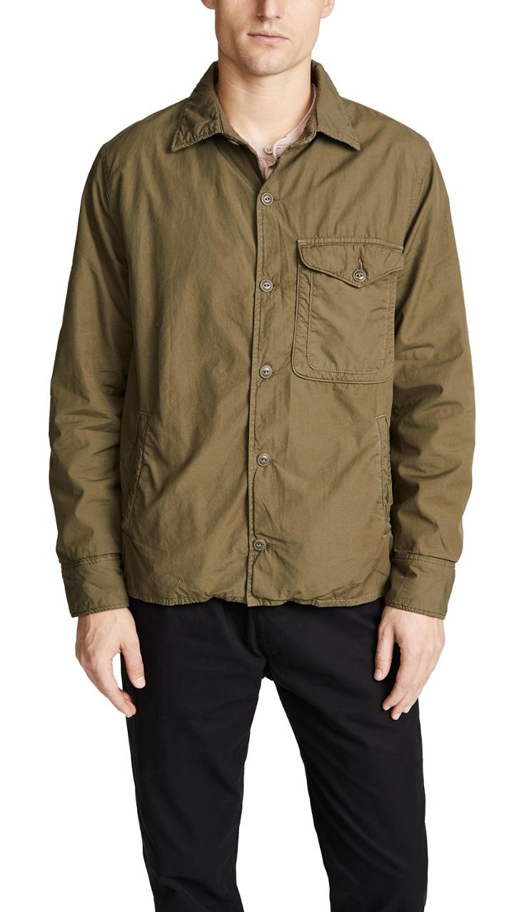 Save Khaki Supima Fleece Shirt Jacket